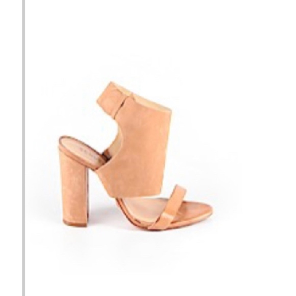 Schutz Nude Bootie Sandal